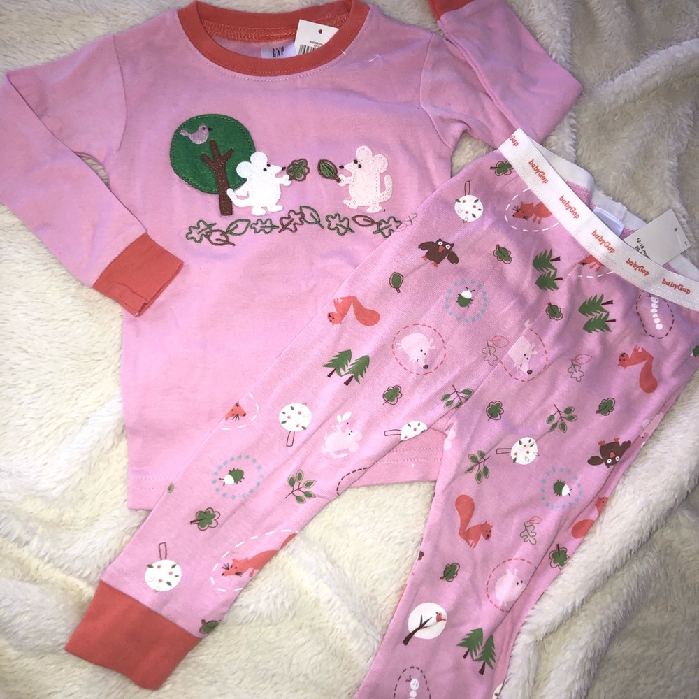 Baby gap pajamas girls pink